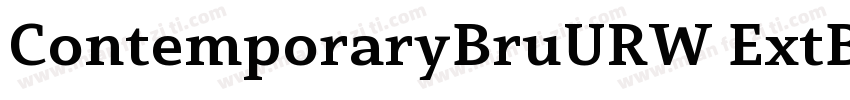 ContemporaryBruURW ExtBol字体转换